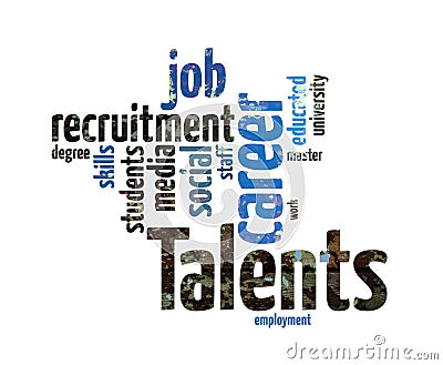 Talents Recruitment Stock Photo