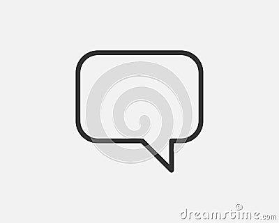 Talk bubble speech icon. Blank empty bubbles vector design elements. Chat on line symbol template. Dialogue balloon sticker Vector Illustration