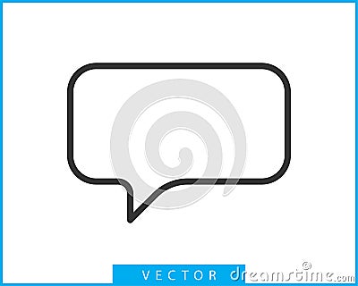 Talk bubble speech icon. Blank empty bubbles vector design elements. Chat on line symbol template. Dialogue balloon sticker Vector Illustration