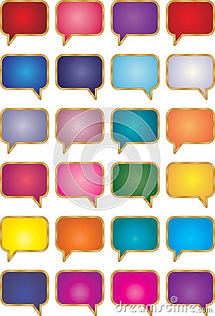 Talk Bubbles Vector Illustration