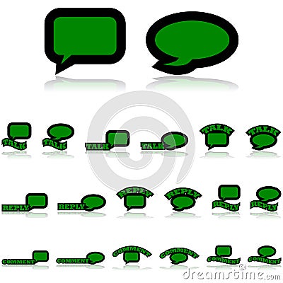 Talk icons Vector Illustration