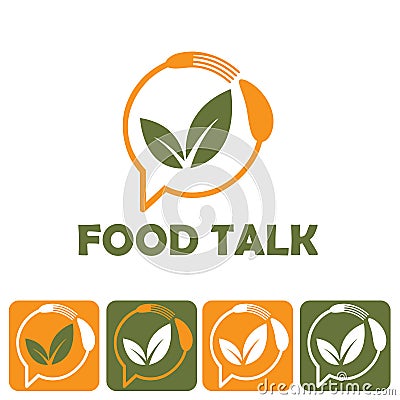 Food talk illustration Vector Illustration