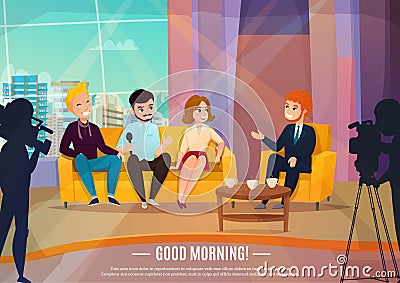 Talk show poster Vector Illustration