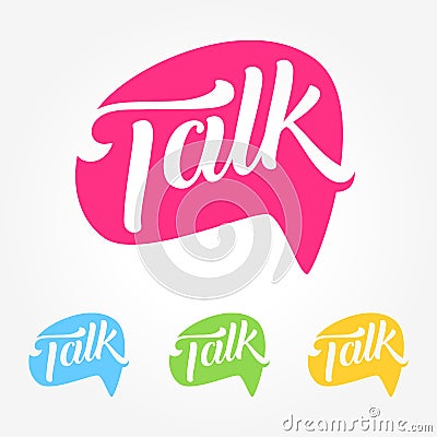 Talk Social Media Business Symbol Vector Illustration