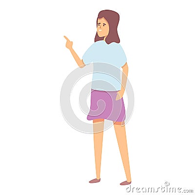 Talking mom icon cartoon vector. Mother talk Stock Photo