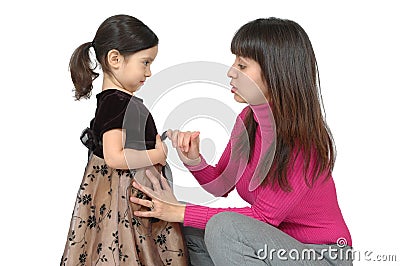 Talking to a Child Stock Photo