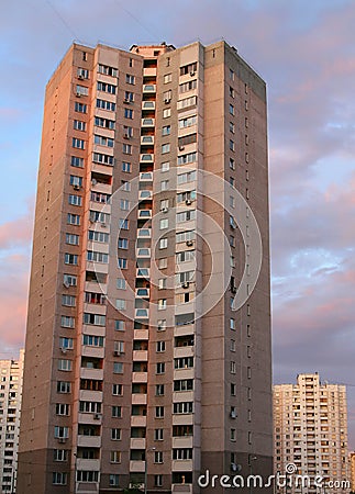 Tall apartment building Stock Photo