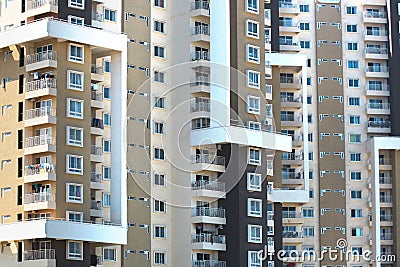 Tall apartment building Stock Photo
