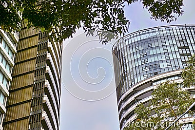 Tall Apartment Buildings at Olympic Park, Sydney, Australia Stock Photo