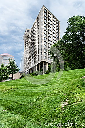 Tall building in downtown Kansas City Missouri Stock Photo