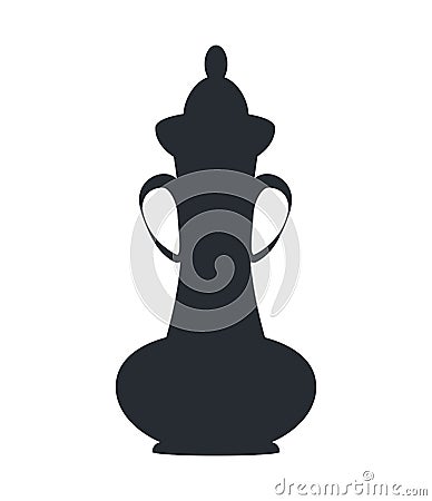 Ancient Greek Vase Isolated Illustration on White Vector Illustration