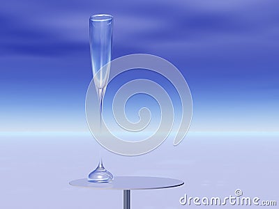 Tall Glass To Order Stock Photo