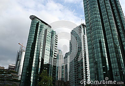 Tall luxury residential buildings Stock Photo