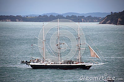 Tall Ship Lord Nelson in Auckland Editorial Stock Photo