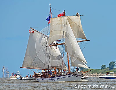 The Tall Ship Pathfinder Editorial Stock Photo