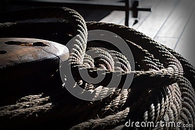 Tall Ship Rigging Stock Photo