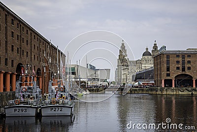 The Tall Ships Festival on the Liverpool waterfront including HM Editorial Stock Photo