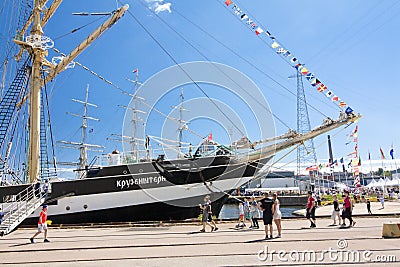 THE TALL SHIPS RACES KOTKA 2017. Kotka, Finland 16.07.2017. Editorial Stock Photo