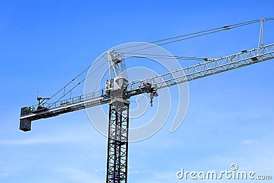 Tall Tower Crane Stock Photo