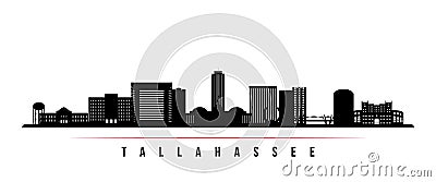Tallahassee skyline horizontal banner. Vector Illustration