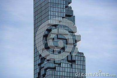 The tallest Building king power mahanakhon Stock Photo