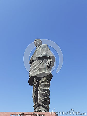 Tallest statue on earth, Statue of unity, sardar vallabhbhai patel. Editorial Stock Photo
