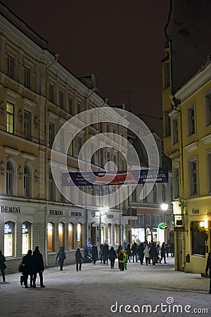 Tallinn, Estonia in evening Editorial Stock Photo
