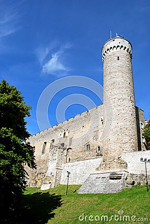 The old Toompea castle in Tallinn Editorial Stock Photo