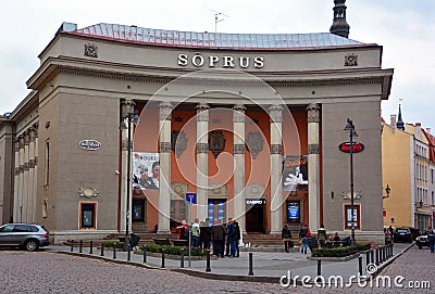 Kino Soprus is a legend on its own as the oldest existing cinema Editorial Stock Photo