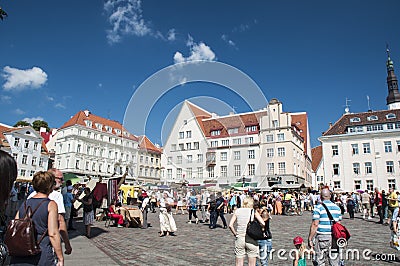Tallinn market town Editorial Stock Photo