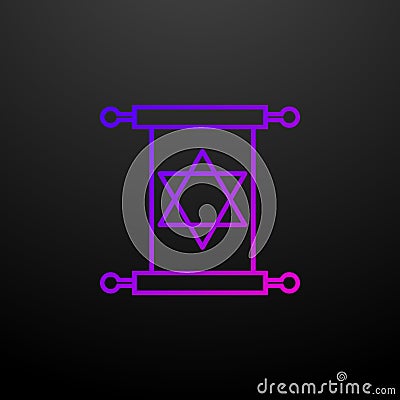 Talmud outline nolan icon. Elements of religion set. Simple icon for websites, web design, mobile app, info graphics Stock Photo