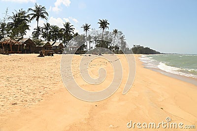 Talokapo Beach is a famous beach in Pattani Province , Southern of Thailand. Stock Photo