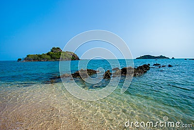 Talu Island, Beach, Rayong, Summer, Thailand Stock Photo