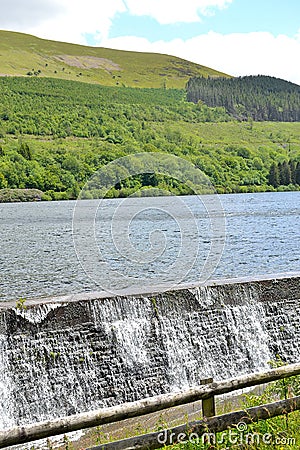talybont-on-usk water reservoir Stock Photo