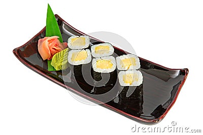 Tamago maki Stock Photo