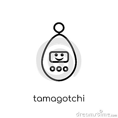 Tamagotchi icon from Arcade collection. Vector Illustration