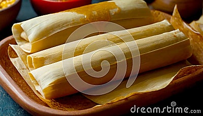 Tamale is a Mesoamerican dish Stock Photo