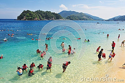 TAMAN LAUT TANJUNG PINANG Editorial Stock Photo