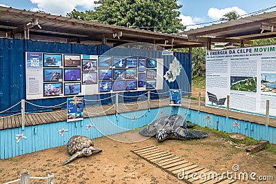 Tamar Project Projeto Tamar headquarters at Boldro Village - Fernando de Noronha, Pernambuco, Brazil Editorial Stock Photo