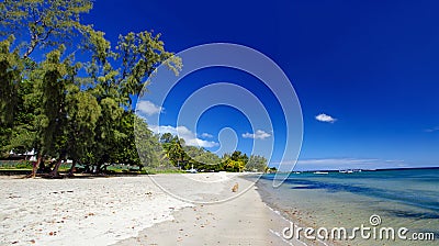 Tamarin Bay and beach, Black River District, Mauritius Island Stock Photo