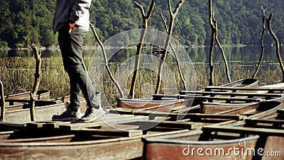 tamblingan lake bali Stock Photo