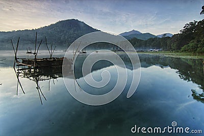 Tamblingan lake Stock Photo