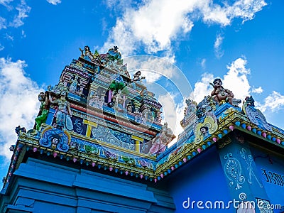 Tamil Surya Oudaya Sangam Temple Stock Photo