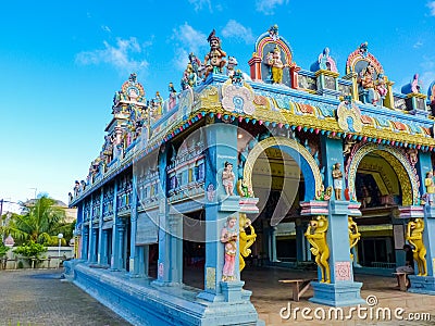 Tamil Surya Oudaya Sangam Temple Stock Photo