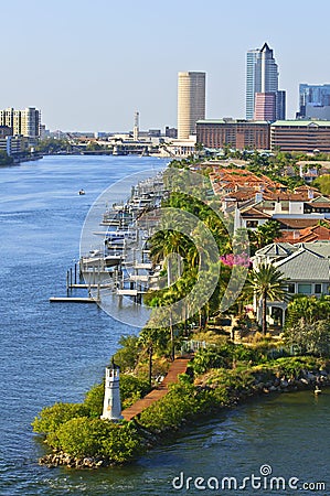 Tampa Channel, Florida Stock Photo