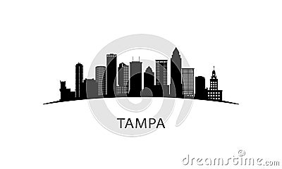 Tampa city skyline. Vector Illustration