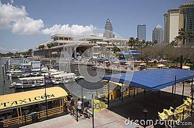 Tampa downtown waterfront area. Florida USA Editorial Stock Photo