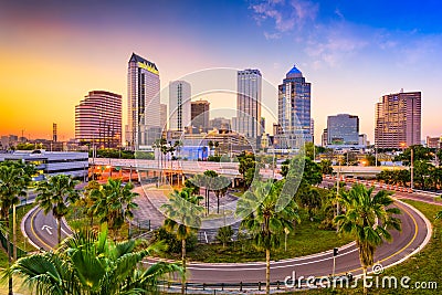 Tampa Florida Skyline Stock Photo