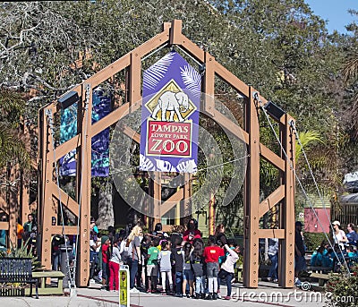 Tampa`s Lowry Park Zoo Editorial Stock Photo