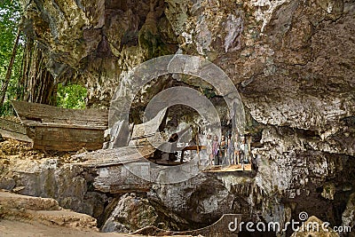 TampangAllo burial cave in Tana Toraja. Indonesia Stock Photo